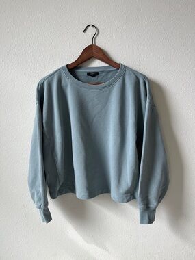 J. Crew Relaxed Crewneck Sweatshirt - Dusty Blue